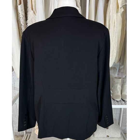 Rafealla Woman Women's Size 18W Black One Button Blazer Jacket #0351 - Picture 5 of 13